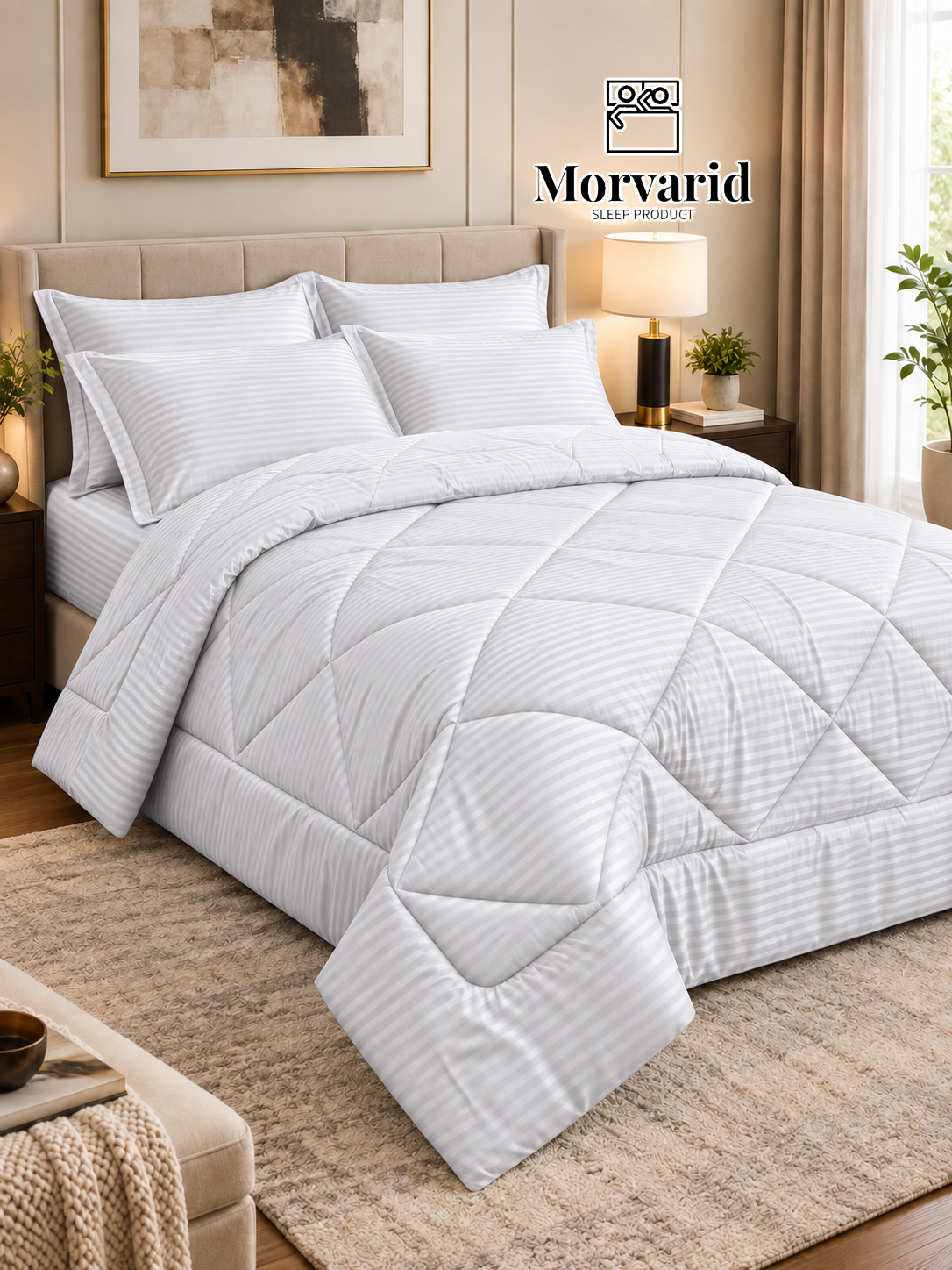 روتختی هتلی ژاکارد سفید